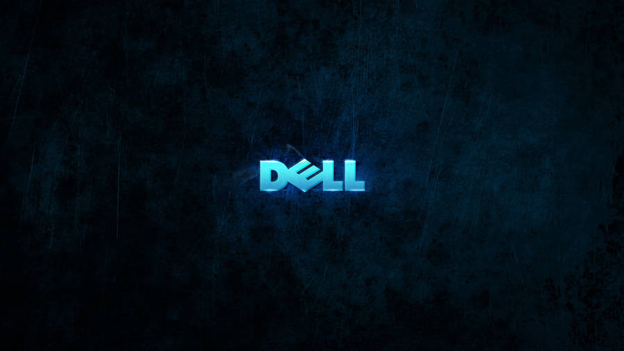 Glowing Blue Dell Laptop Logo Wallpaper