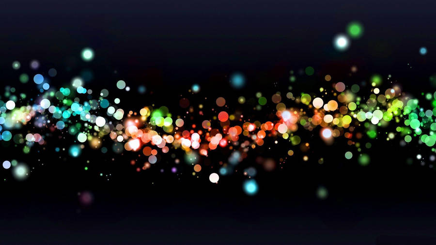 Glowing Bokeh Dots Cool H Wallpaper