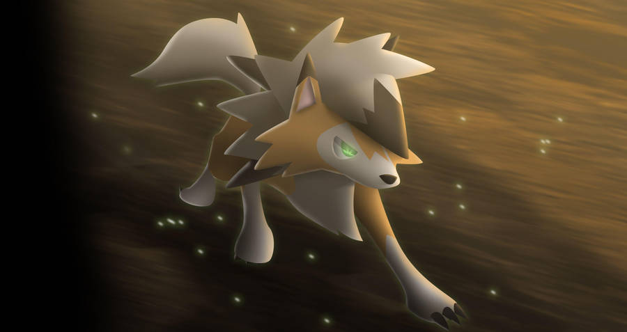 Glowing Dusk Lycanroc Wallpaper