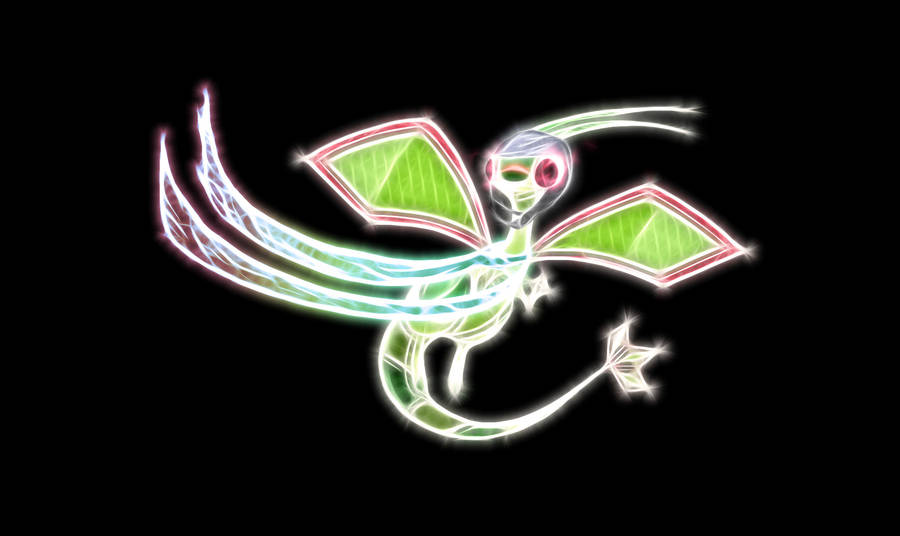 Glowing Flygon Wallpaper