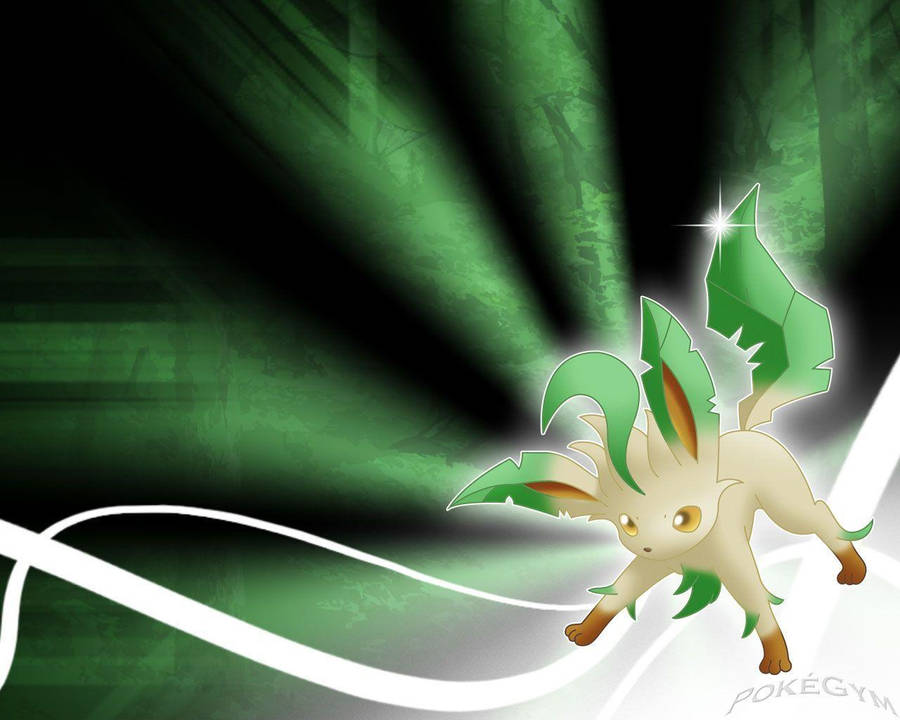 Glowing Leafeon Wallpaper