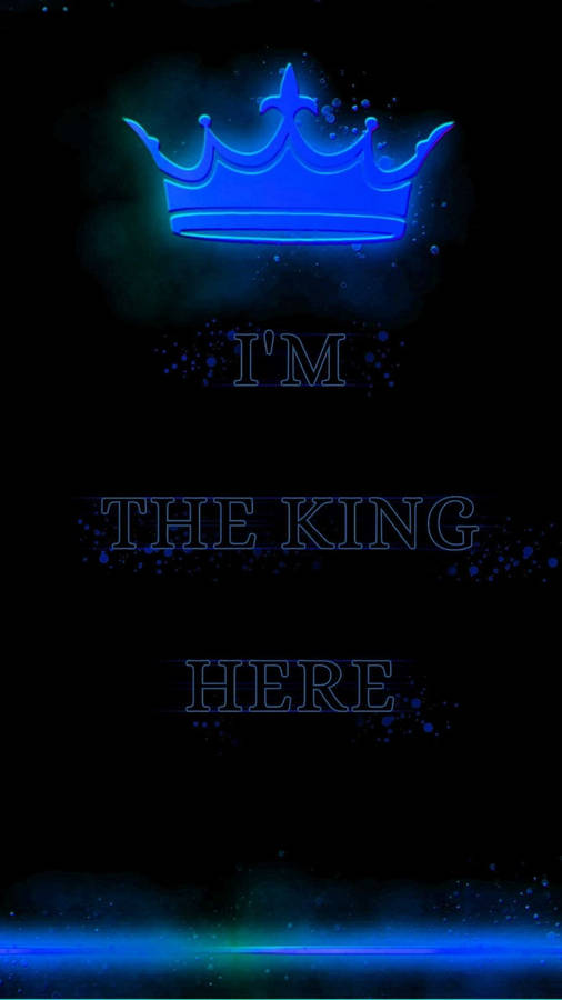 Glowing Neon King Wallpaper