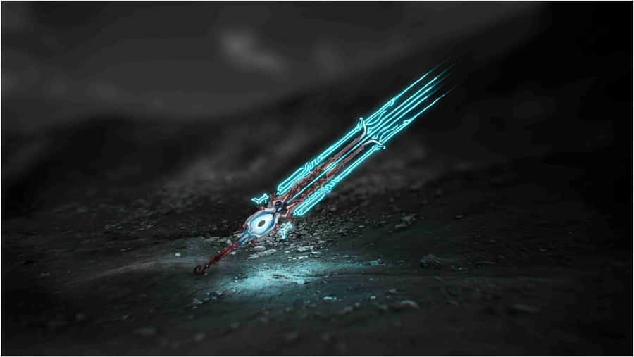 Glowing Sword Abstract Gaming Wallpaper