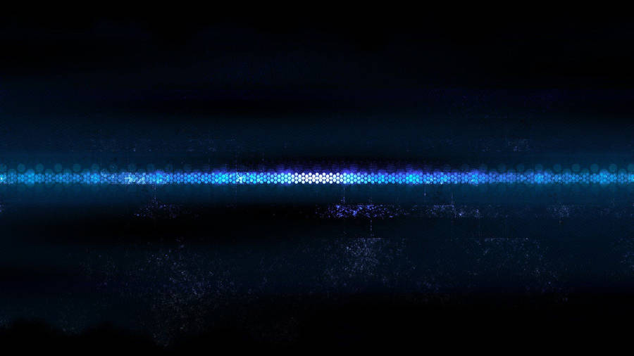 Glowing Thin Blue Line Dark Background Wallpaper