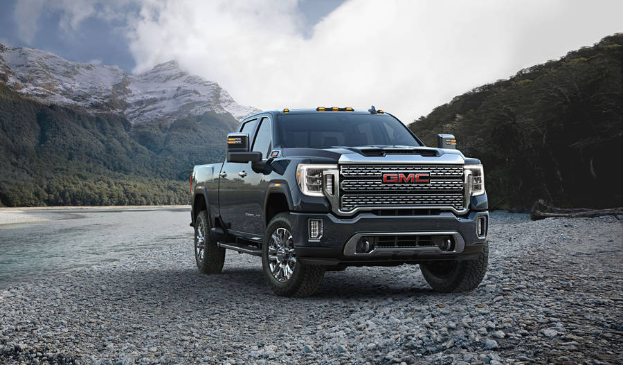 Gmc Car With Silvery Bumper Wallpaper