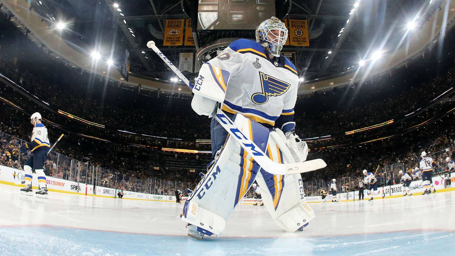 Goaltender Jordan Binnington No. 50 Wallpaper