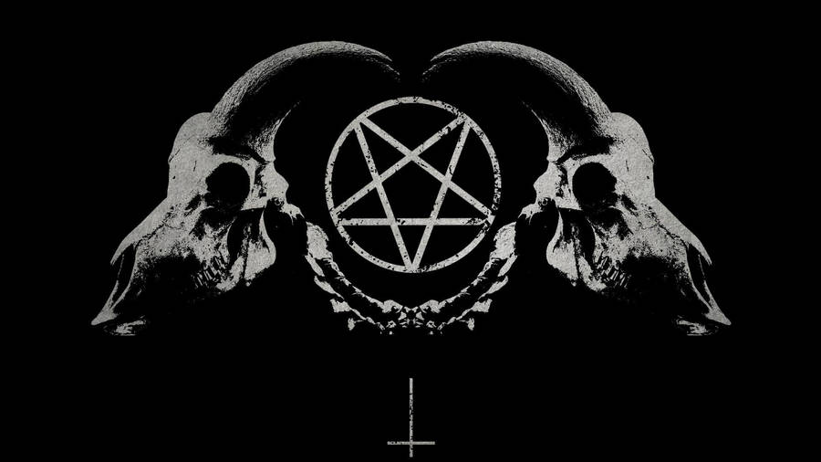 Goat Skull Devil Symbol Wallpaper