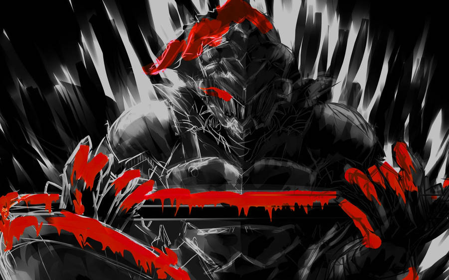Goblin Slayer Red Blood Wallpaper