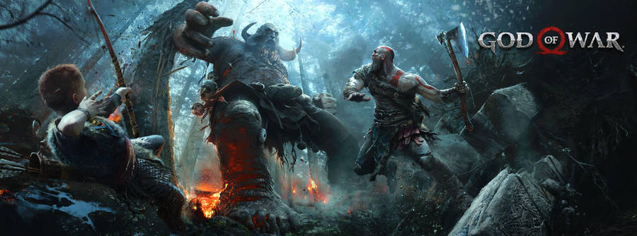 God Of War Digital Wallpaper