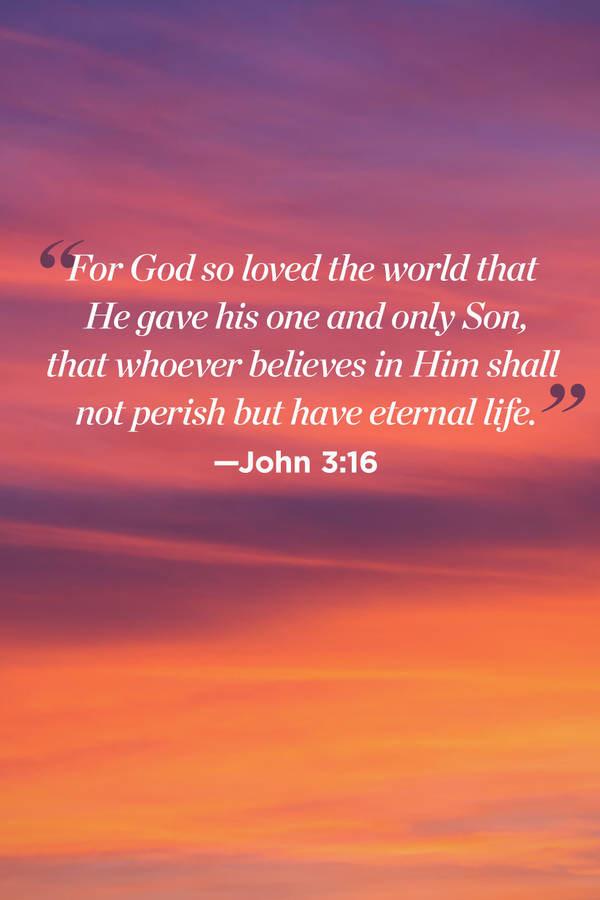 God Quotes John 3:16 Wallpaper