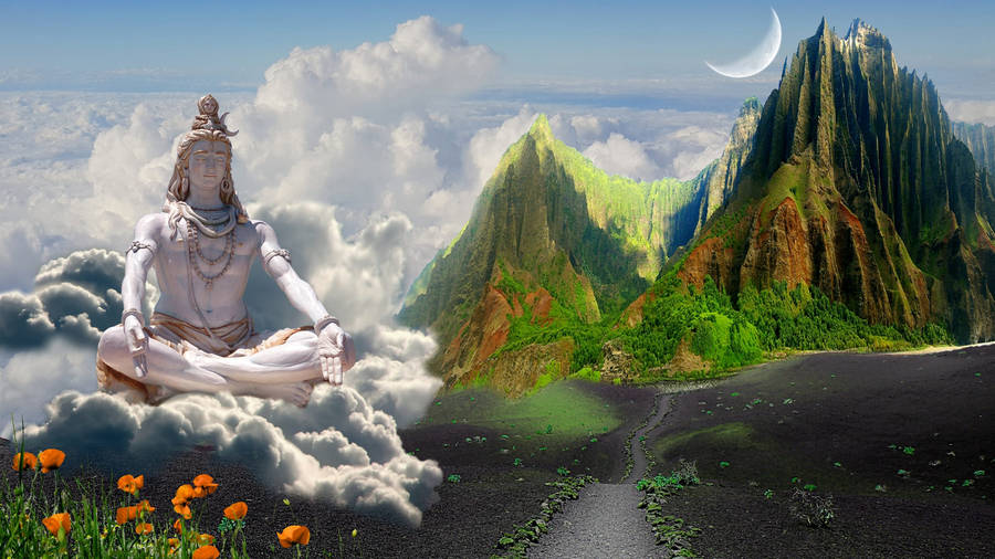 God Shiva Nature Art Wallpaper