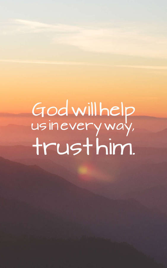 God Will Help Quotes Wallpaper