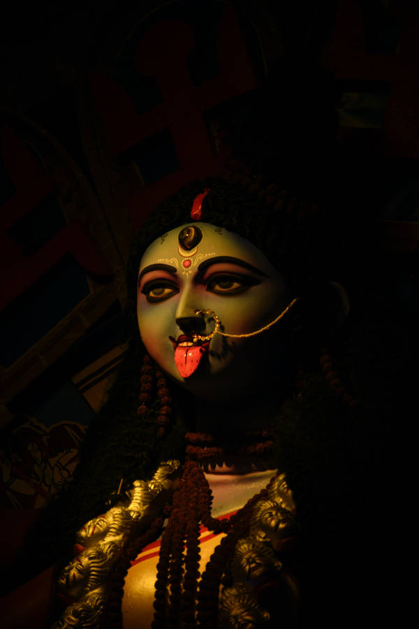 Goddess Kali In The Dark Wallpaper