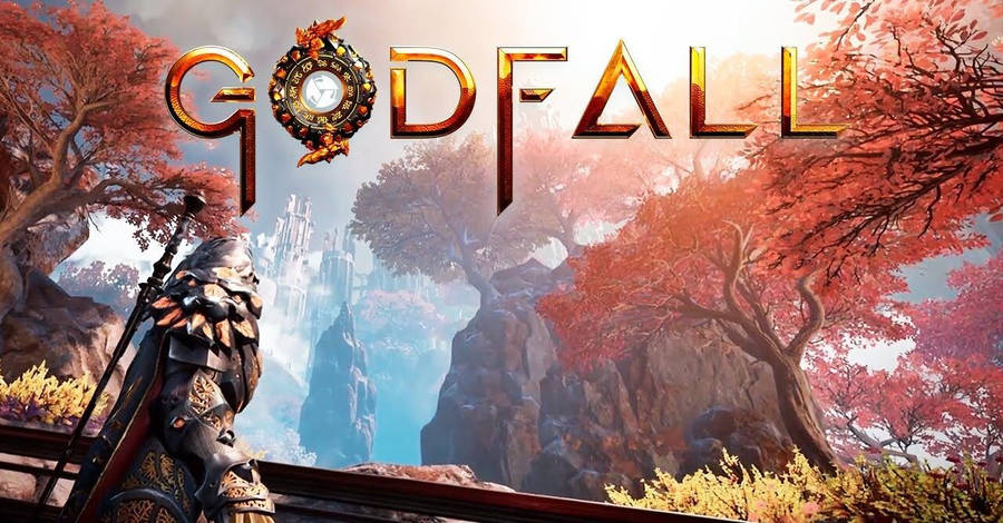 Godfall Warrior In Forest Wallpaper