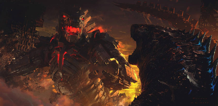 Godzilla Vs King Kong - Wallpaper Wallpaper