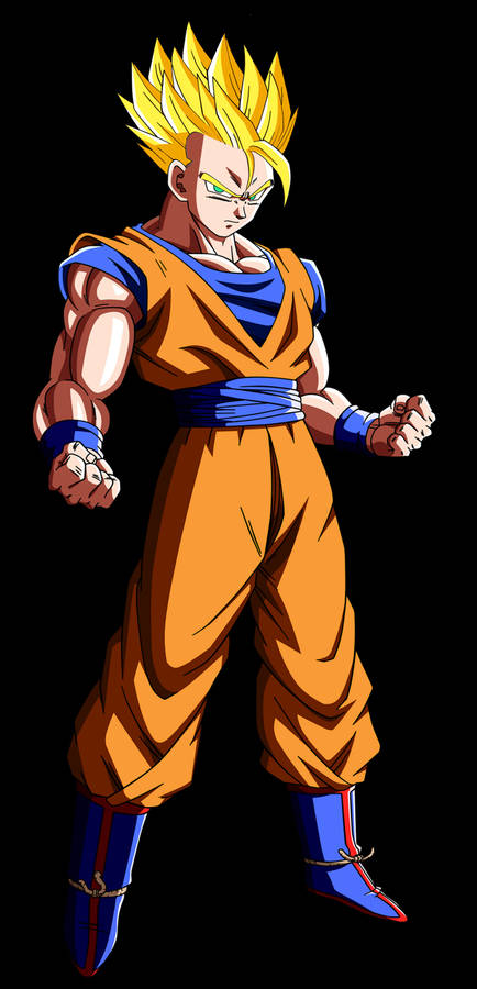 Gohan With Black Background Wallpaper