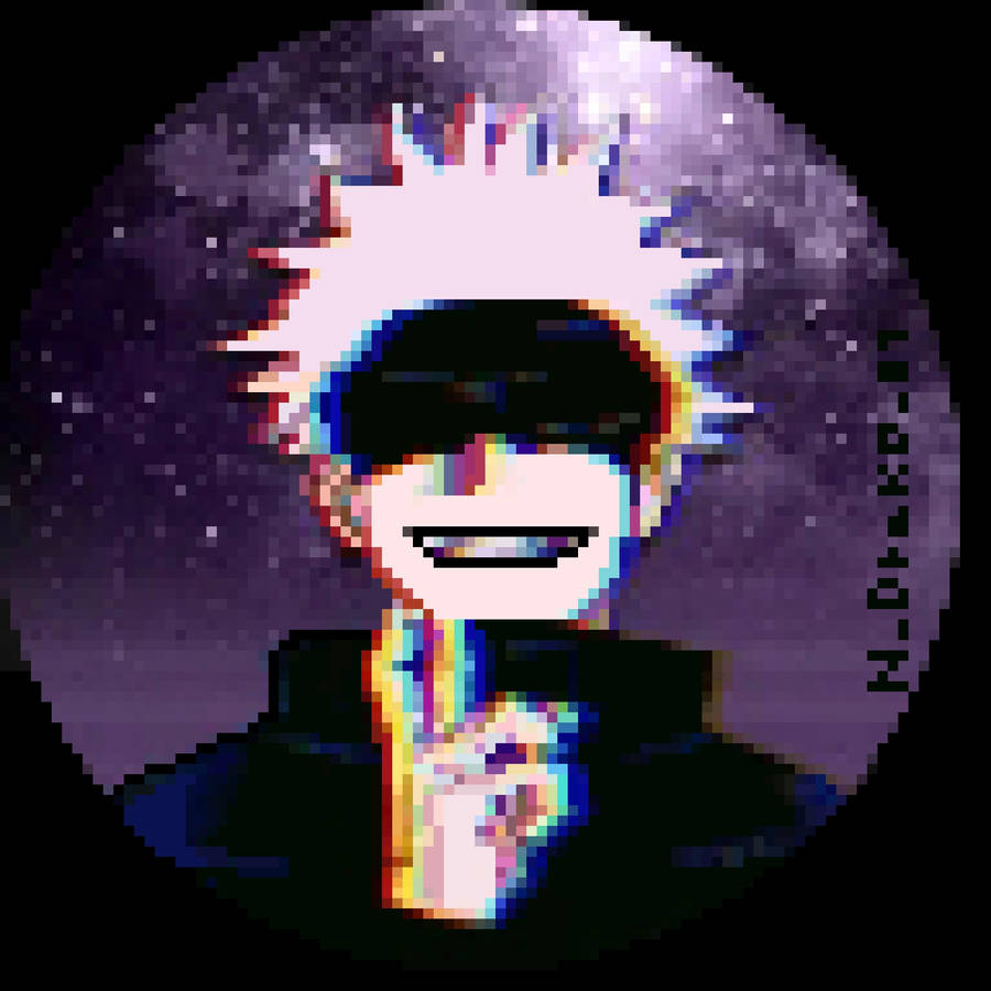 Gojo Pixel Art Pfp For Tiktok Wallpaper