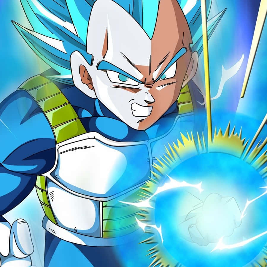 Goku And Vegeta In An Epic Battle Wallpaper