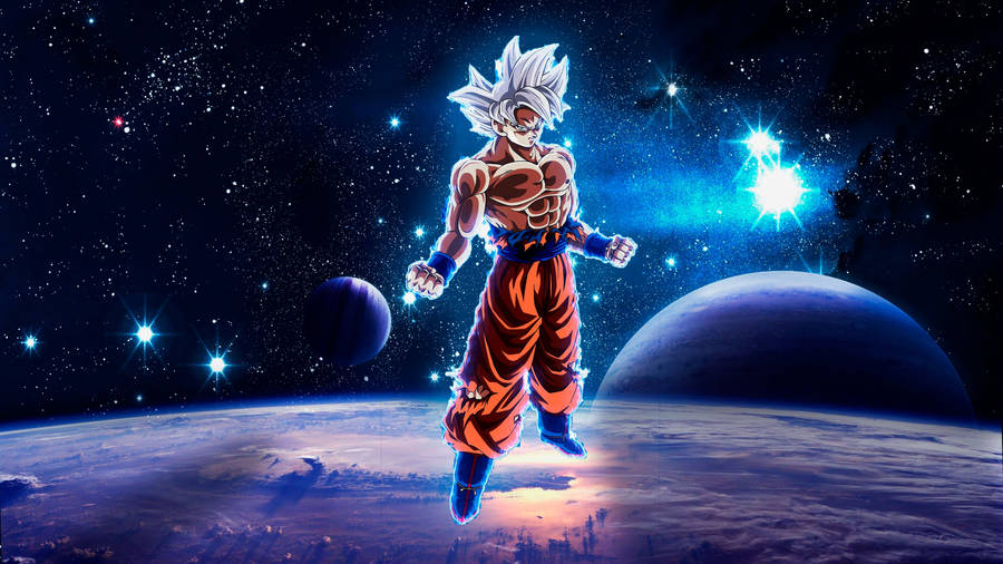 Goku Ultra Instinct Landscape Art Wallpaper