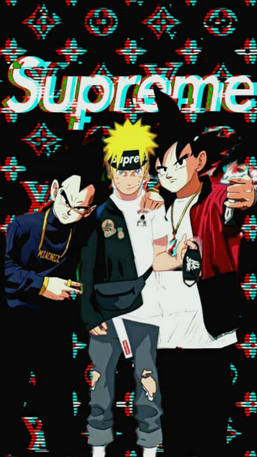 Goku Vegeta And Naruto Supreme Wallpaper