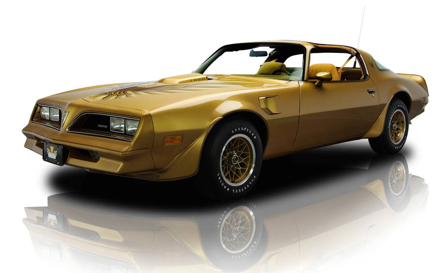 Gold 2002 Pontiac Firebird Wallpaper