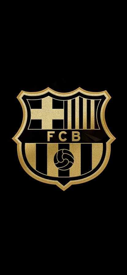 Gold And Black Barcelona Fc Wallpaper