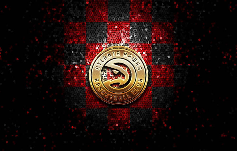 Gold Atlanta Hawks Logo Wallpaper