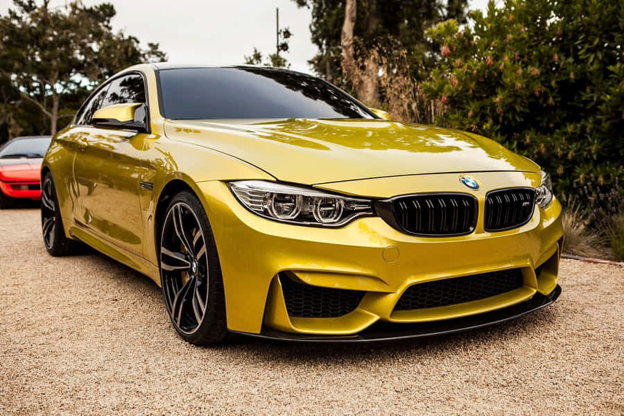 Gold Bmw Luxury Car Wallpaper