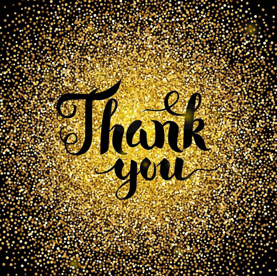 Gold Dust Thank You Wallpaper