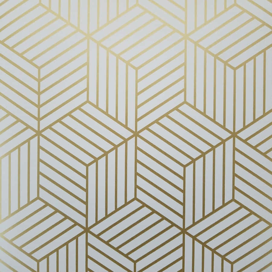 Gold Geometric Contemporary Wallpaper
