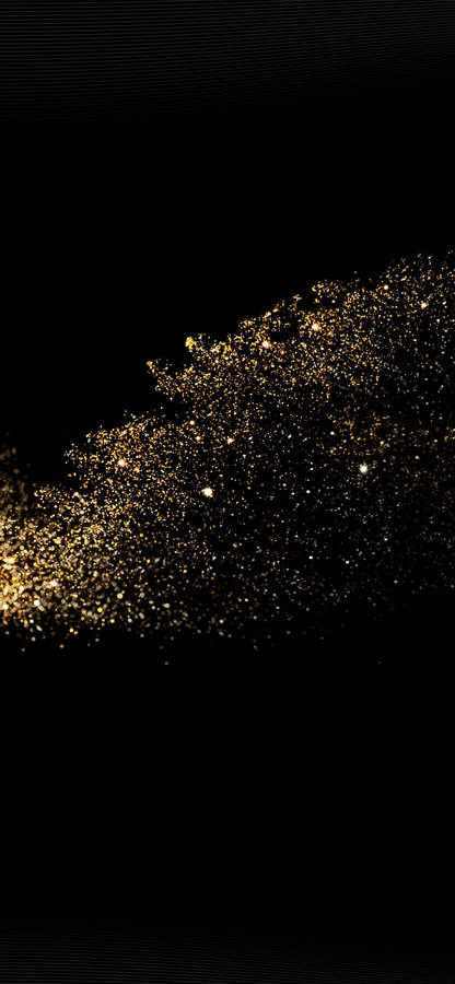 Gold Glitter Cute Dark Girly Wallpaper