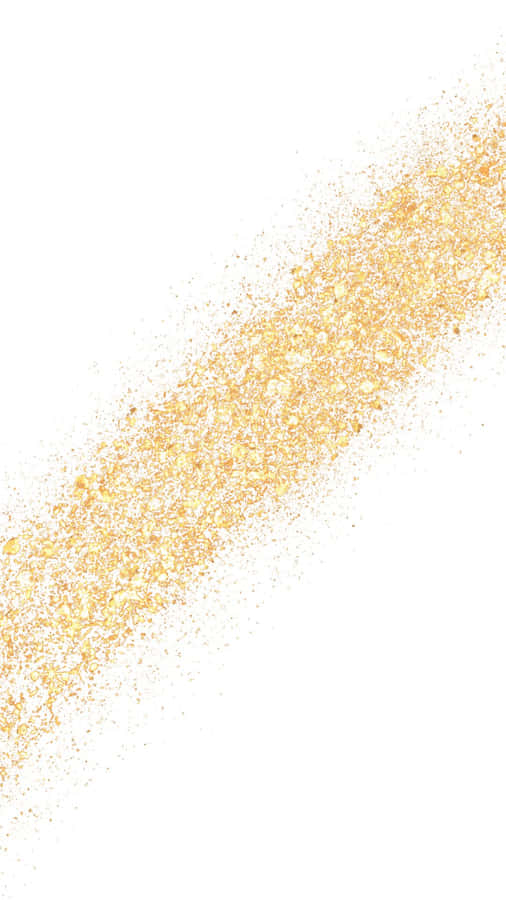 Gold Glitter Splatter On A White Background Wallpaper