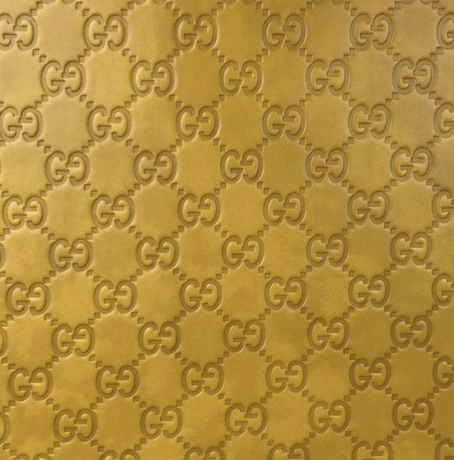 Gold Gucci Pattern Wallpaper