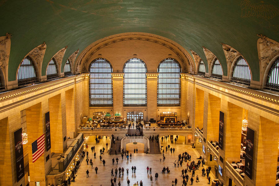 Gold Light Grand Central Station Wallpaper