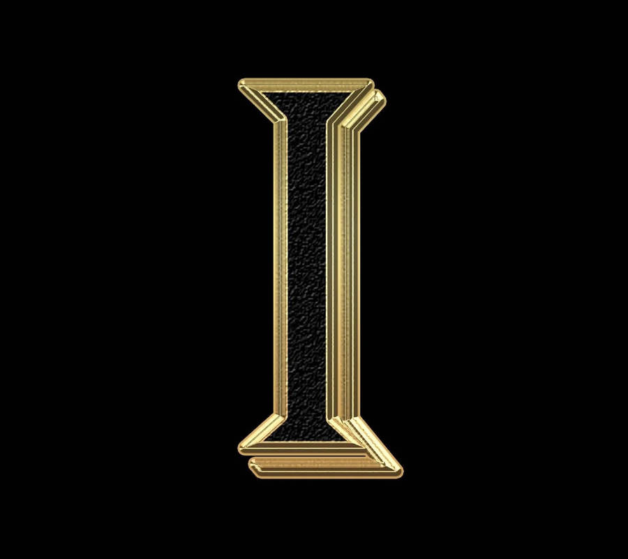 Gold Lining Letter I Wallpaper