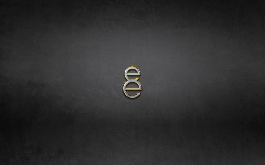 Gold Texture Small Letter E Wallpaper