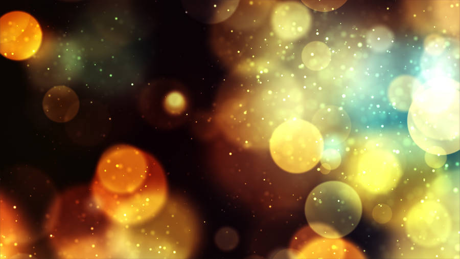 Golden Bokeh Full 4k Wallpaper