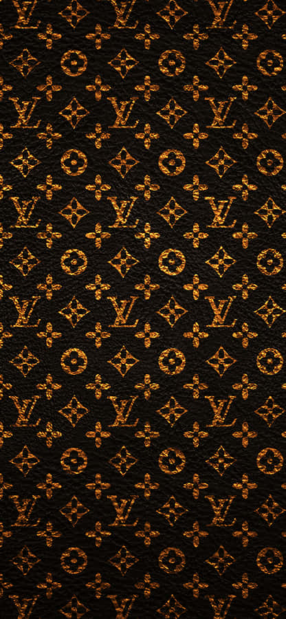 Golden Brown Louis Vuitton Iphone Wallpaper