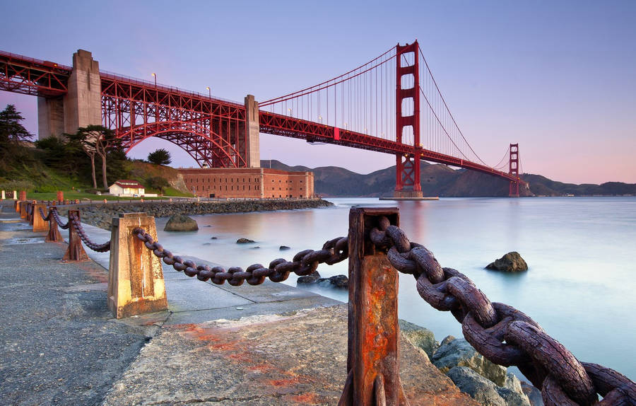 Golden Gate Bridge From A Distance Wallpaper