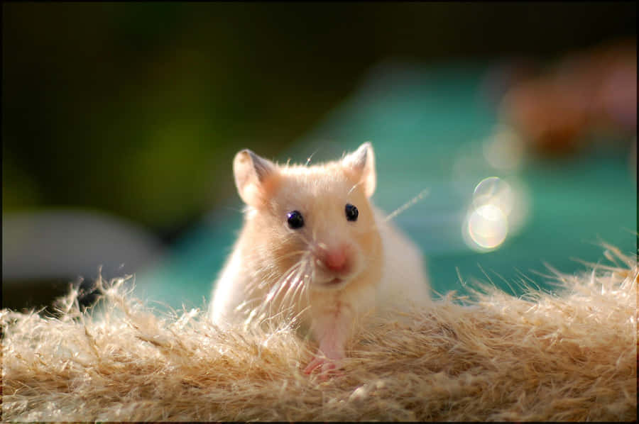 Golden Hamster Fur Bed Wallpaper