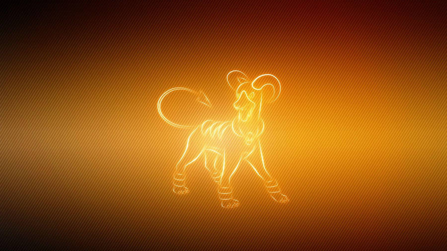 Golden Houndoom Wallpaper