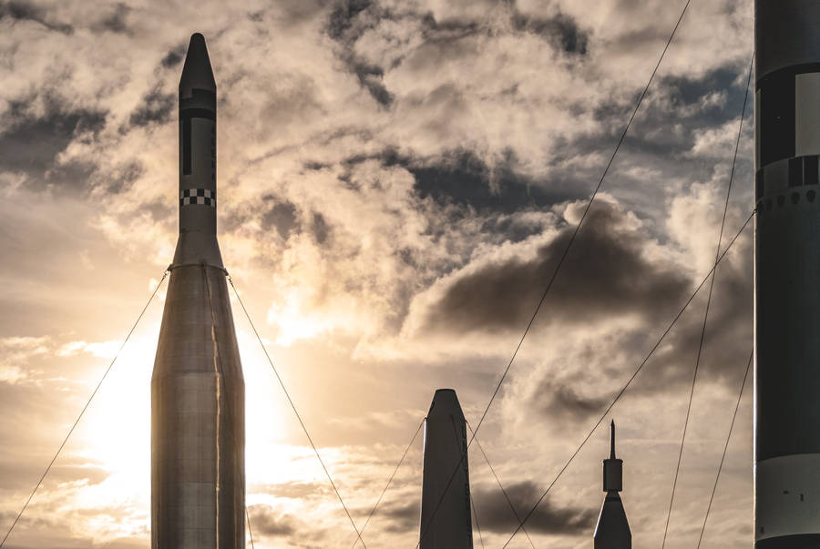 Golden Hour At Kennedy Space Center Wallpaper