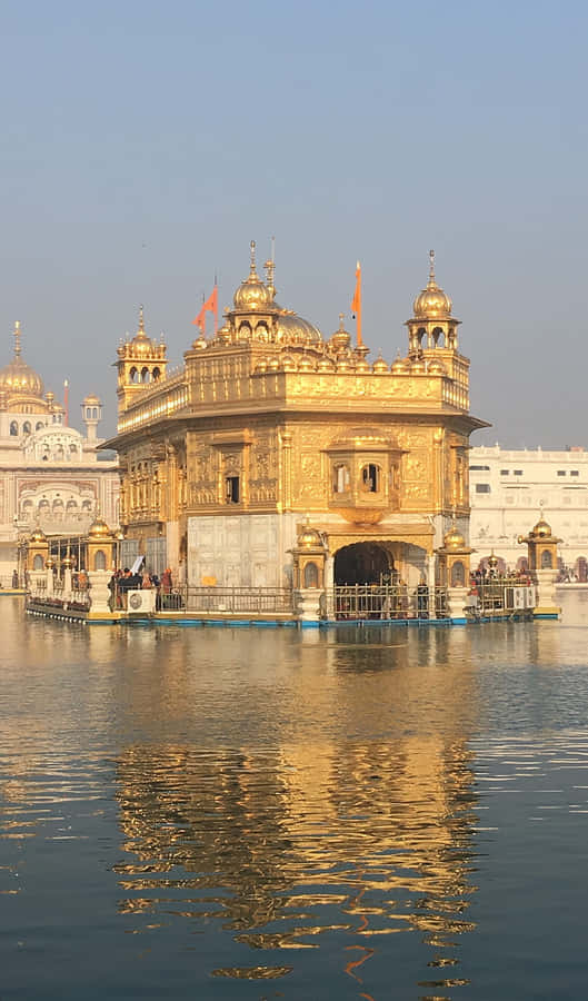 Golden Temple Back Facade Wallpaper