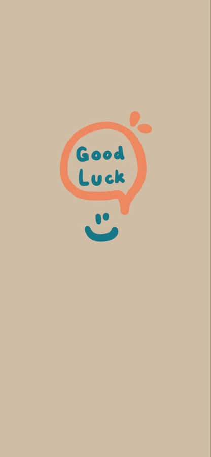 Good Luck Speech Bubble Illustration Wallpaper