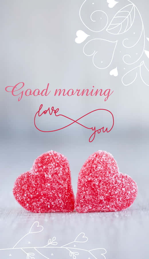 Good Morning Love Hearts Wallpaper