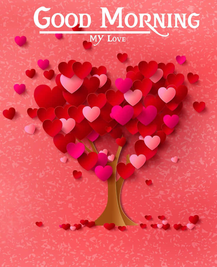 Good Morning My Love Heart Tree Wallpaper