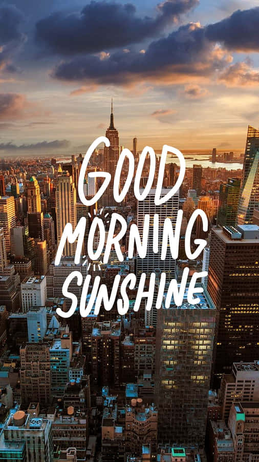 Good Morning Sunshine Cityscape Wallpaper