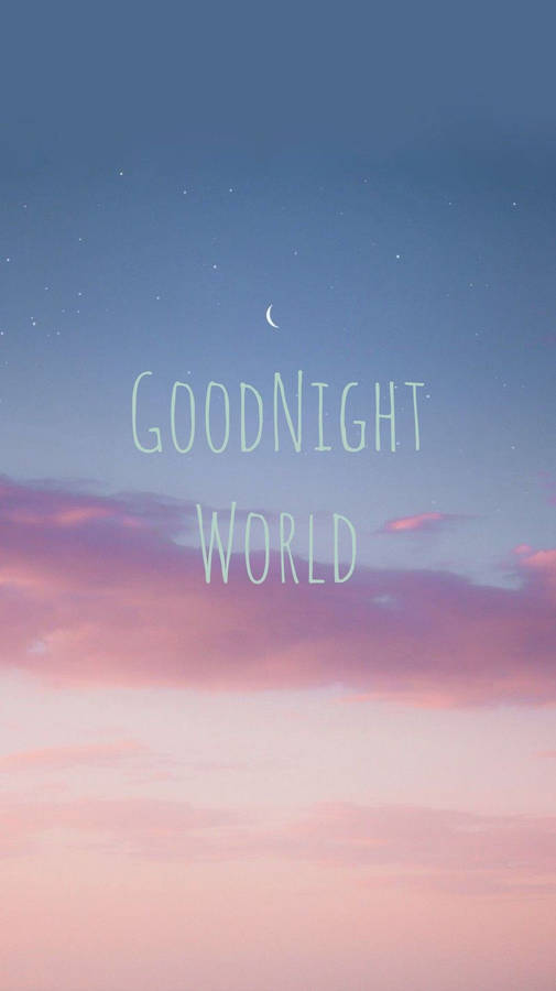 Good Night Pretty Sky Wallpaper