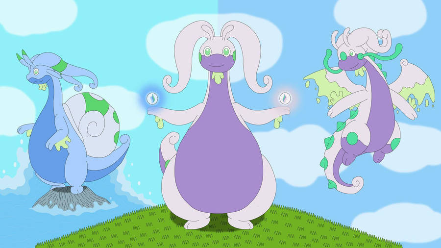 Goodra Evolution Wallpaper