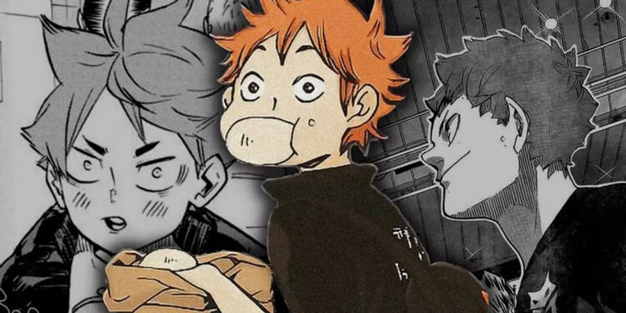 Goofy Hinata Haikyuu Desktop Wallpaper